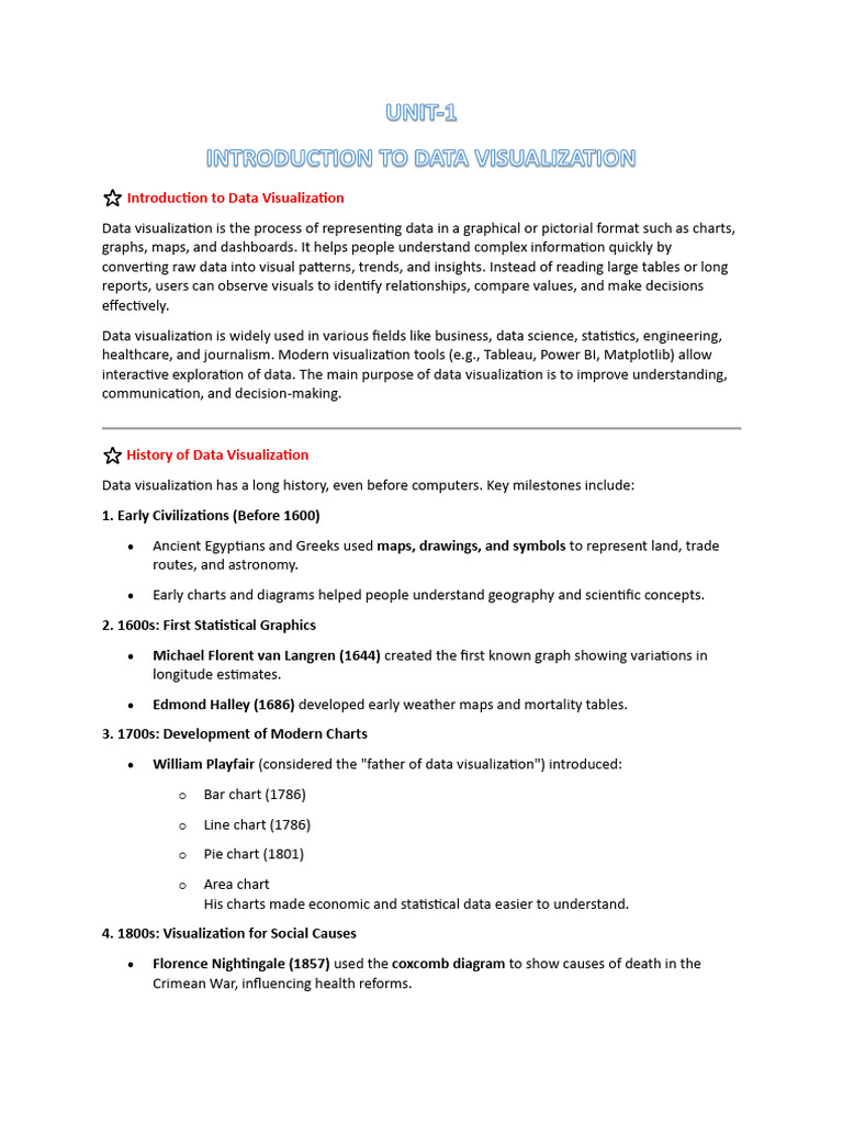 Data Visualization: Concepts & Techniques | PDF | Pie Chart ...