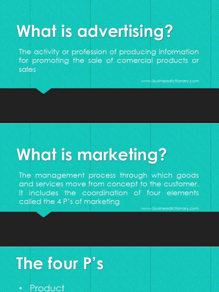 Understanding Advertising and Marketing | PDF | Advertising | Media ...