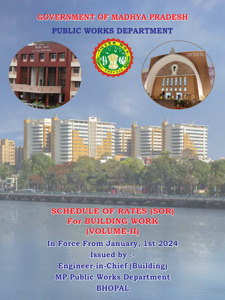 MP PWD SOR 2024 Building Works Vol 2 | PDF | Concrete | Masonry