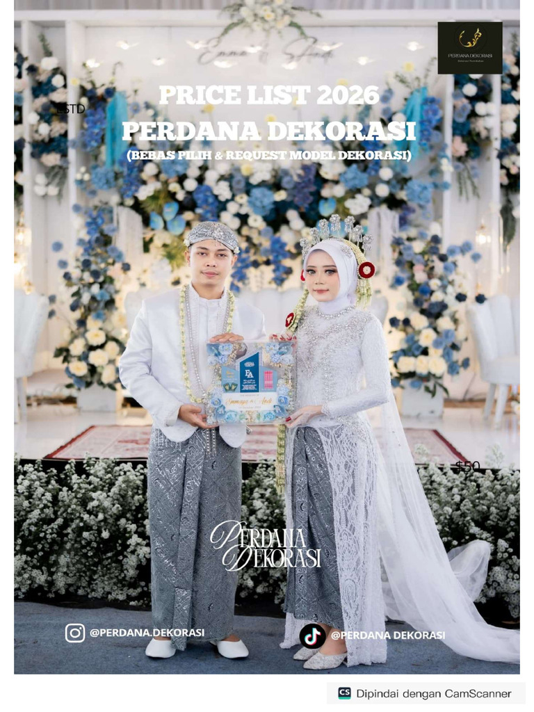 Pricelist Perdana Dekorasi 2026 | PDF