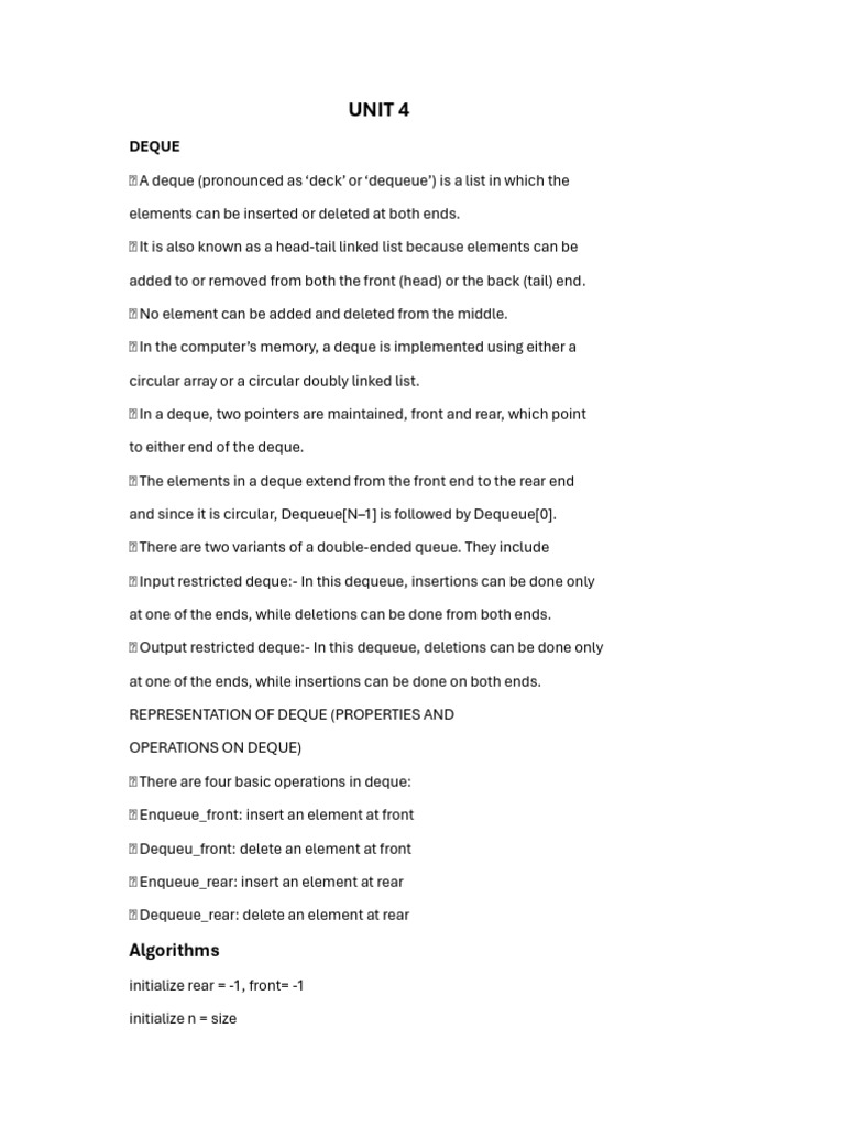 DS UNIT 4 IMP | PDF