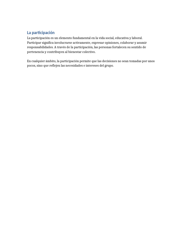 Importancia de la Participación Social y Educativa | PDF