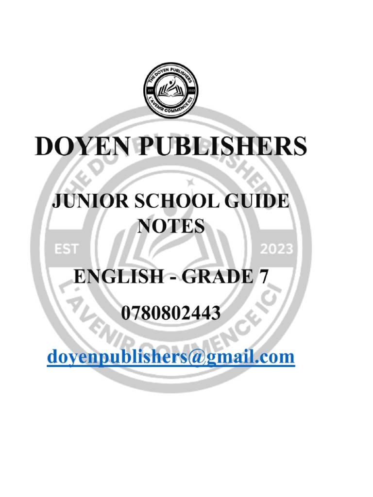Grade 7 - English Teaching Notes - Unlocked | PDF