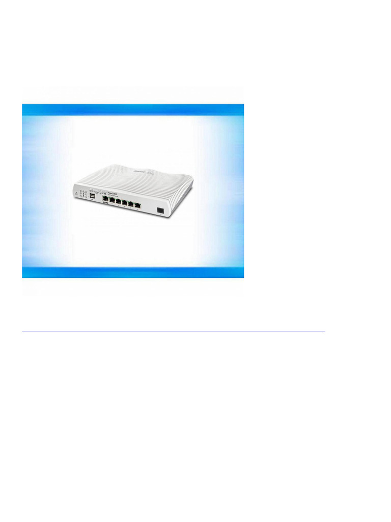 0538 DrayTek Vigor 2865 Series - Dual-WAN VPN Firewall Router Annex-B | PDF