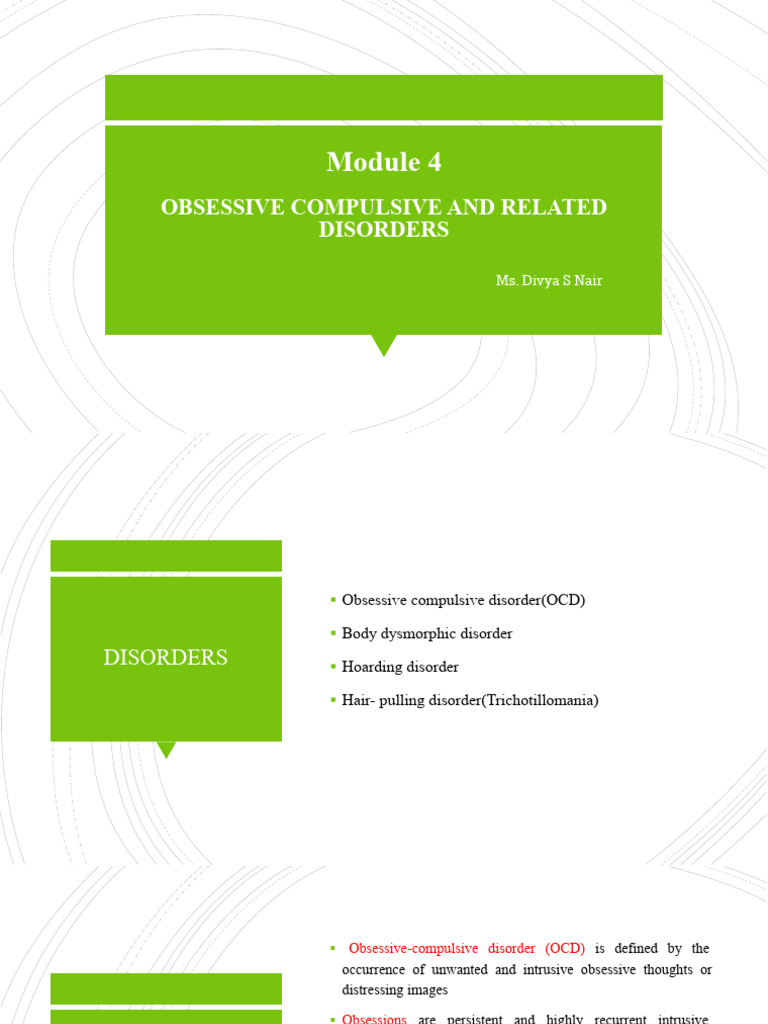 Ocd | PDF | Obsessive–Compulsive Disorder | Mental Disorder