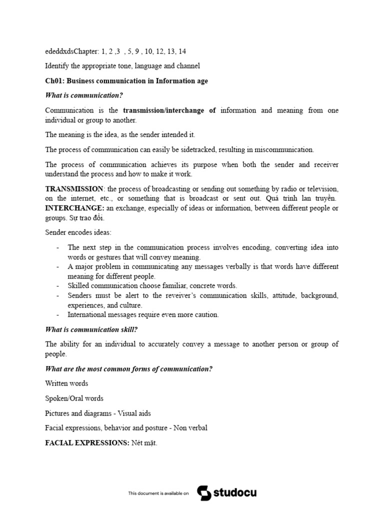 Effective Business Communication Skills | PDF | Communication ...