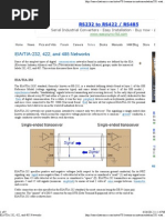 EIA - TIA-232, 422, and 485 Networks
