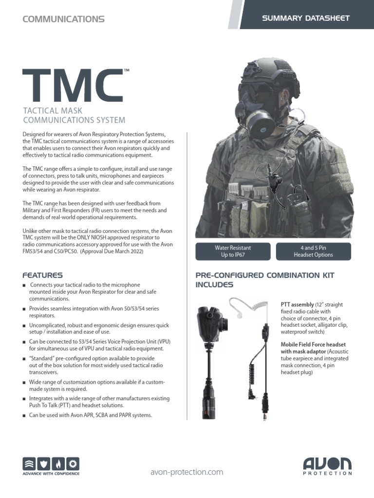 Avon Tactical Communications System | PDF | Microphone | Electrical ...