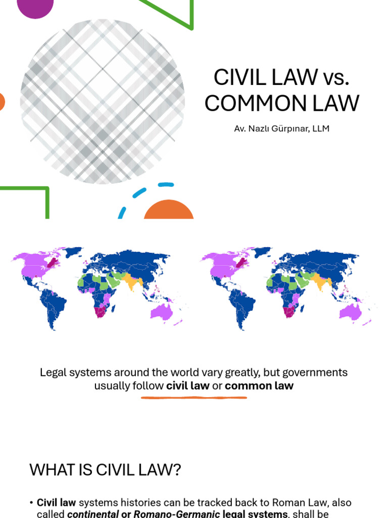Civil Law vs. Common Law Explained | PDF | Precedent | Common Law