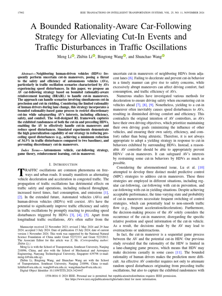 [Done] a Bounded Rationality-Aware Car-Following Strategy for ...