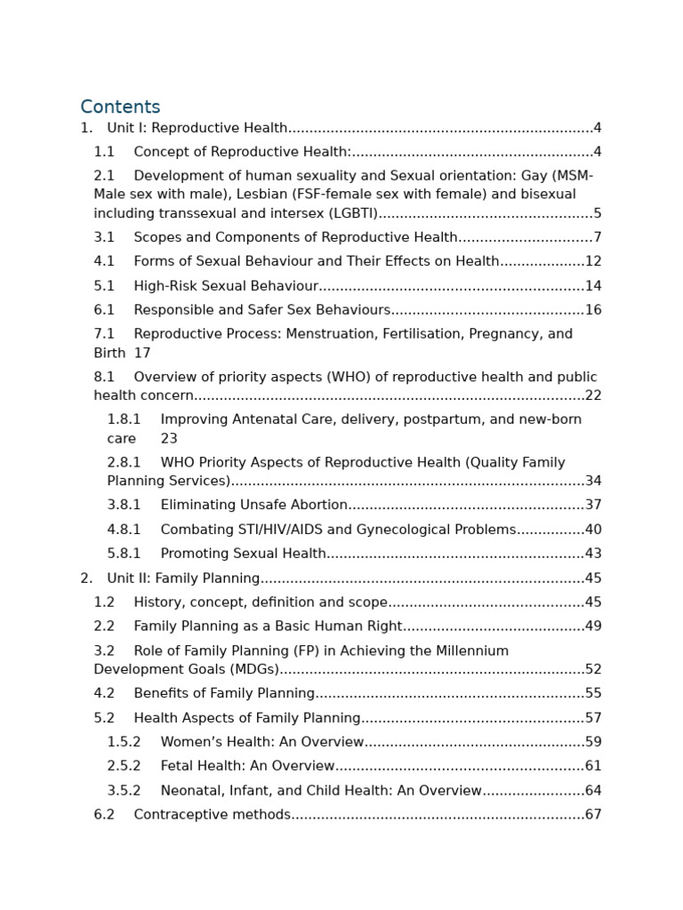 Comprehensive Guide to Reproductive Health | PDF | Menstrual Cycle ...
