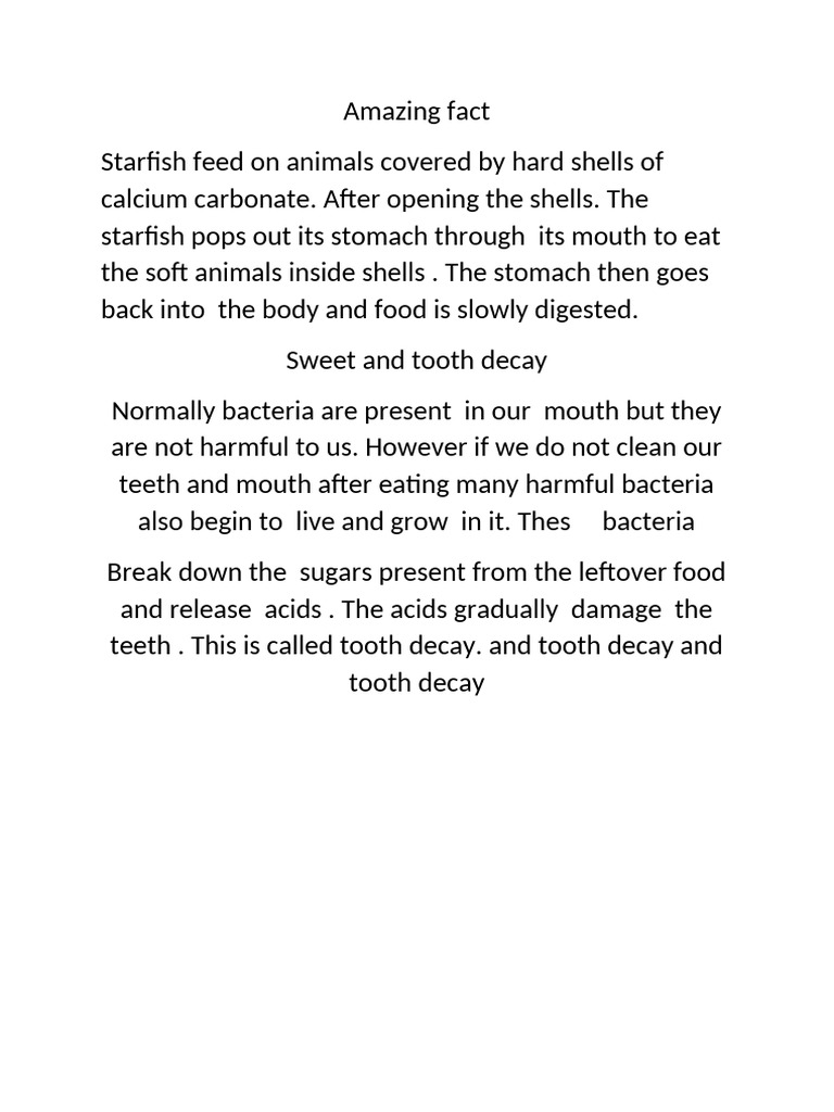 Amazing Fact | PDF