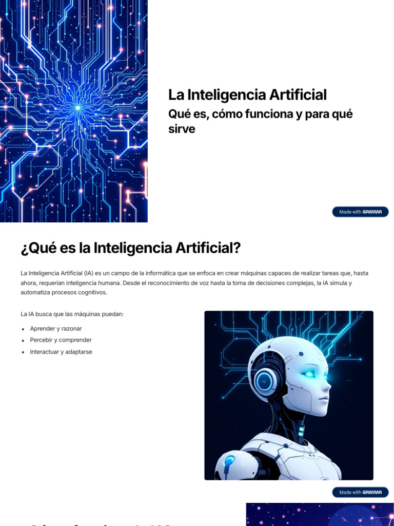 Qué es y cómo funciona la Inteligencia Artificial | PDF | Inteligencia ...