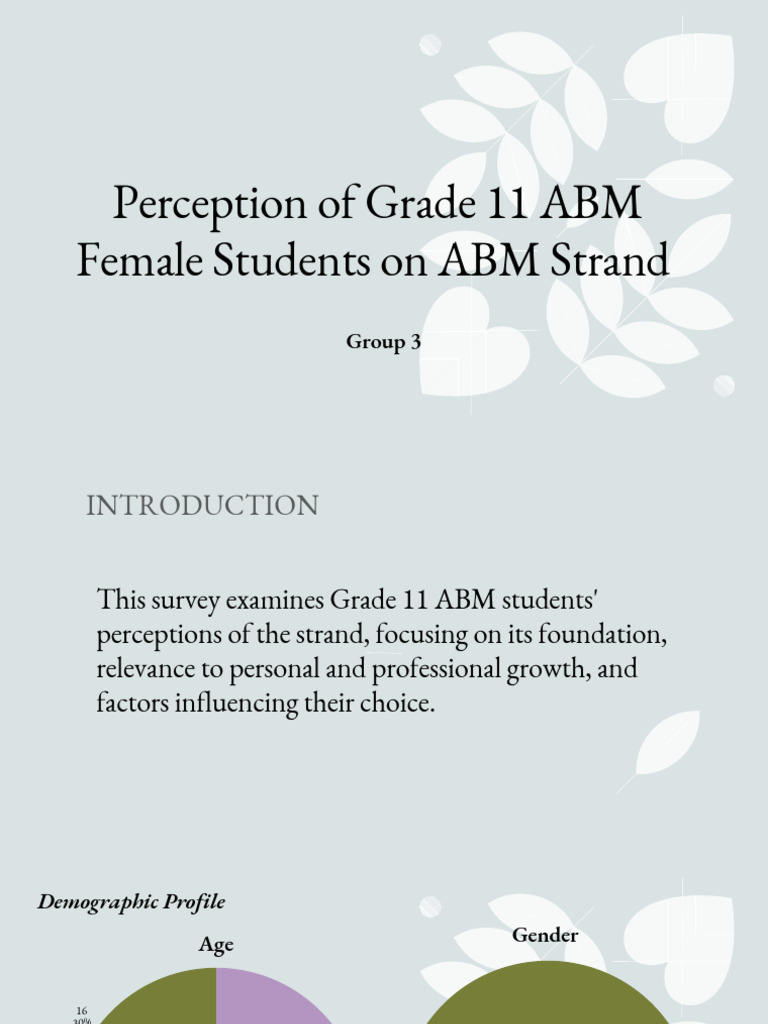 Grade 11 ABM Female Students' Insights | PDF | Mathematics | Curriculum