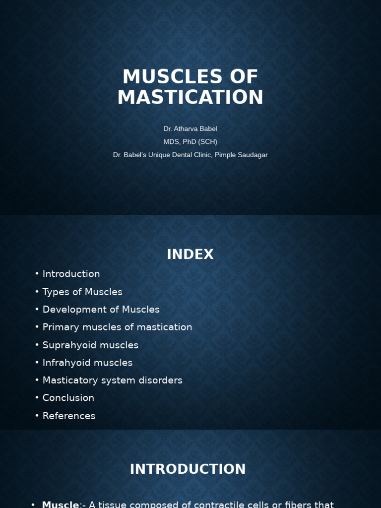 Muscles of Mastication: Dr. Babel's Unique Dental Clinic in Pimple ...