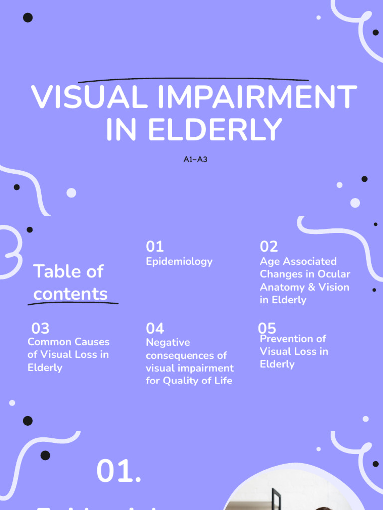 3. Visual Impairment in Elderly | PDF | Glaucoma | Visual Impairment