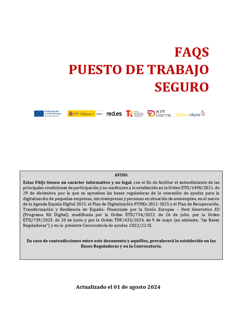 FAQ sobre Puesto de Trabajo Seguro | PDF | Hardware de la computadora ...