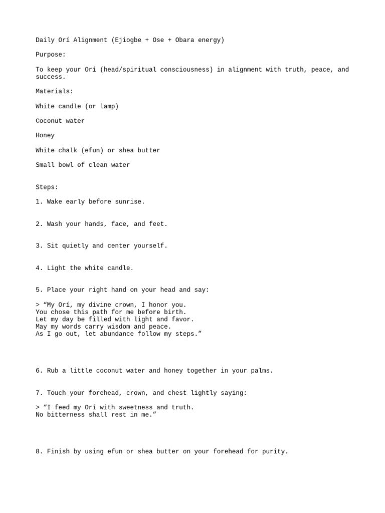 Daily Spiritual Alignment Rituals Guide | PDF
