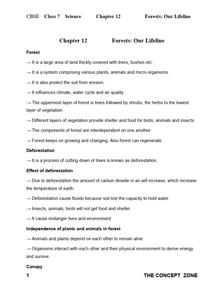 Forests: Importance and Conservation Guide | PDF | Forests | Deforestation