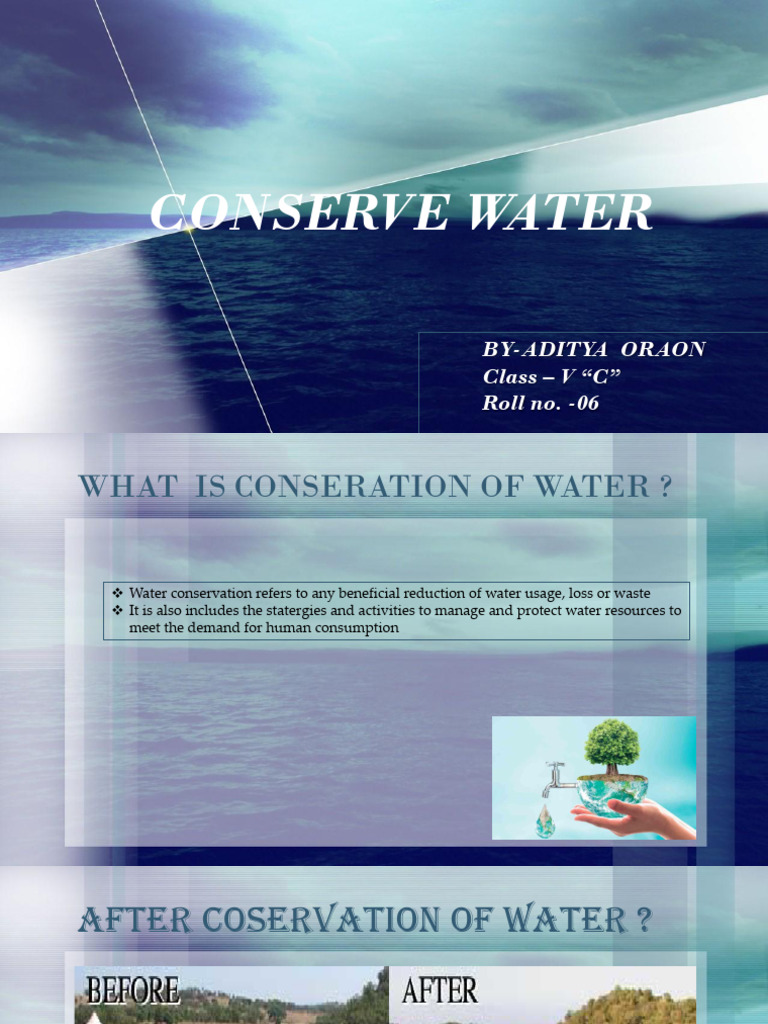 Conservation of Water[1] | PDF