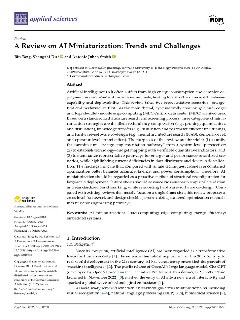 AI Miniaturization: Trends & Challenges | PDF | Cloud Computing ...