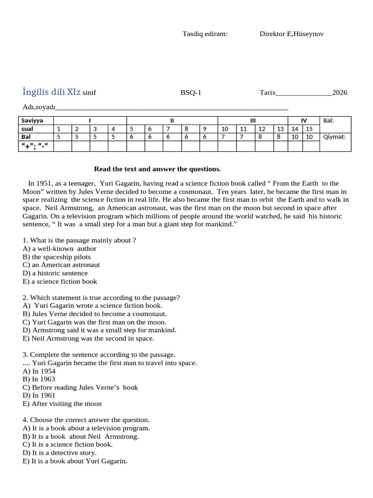 BSQ 11 | PDF | Astronauts | Flight