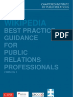 CIPR's Wikipedia Guidance for PR Professionals