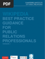 CIPR's Wikipedia Guidance for PR Professionals