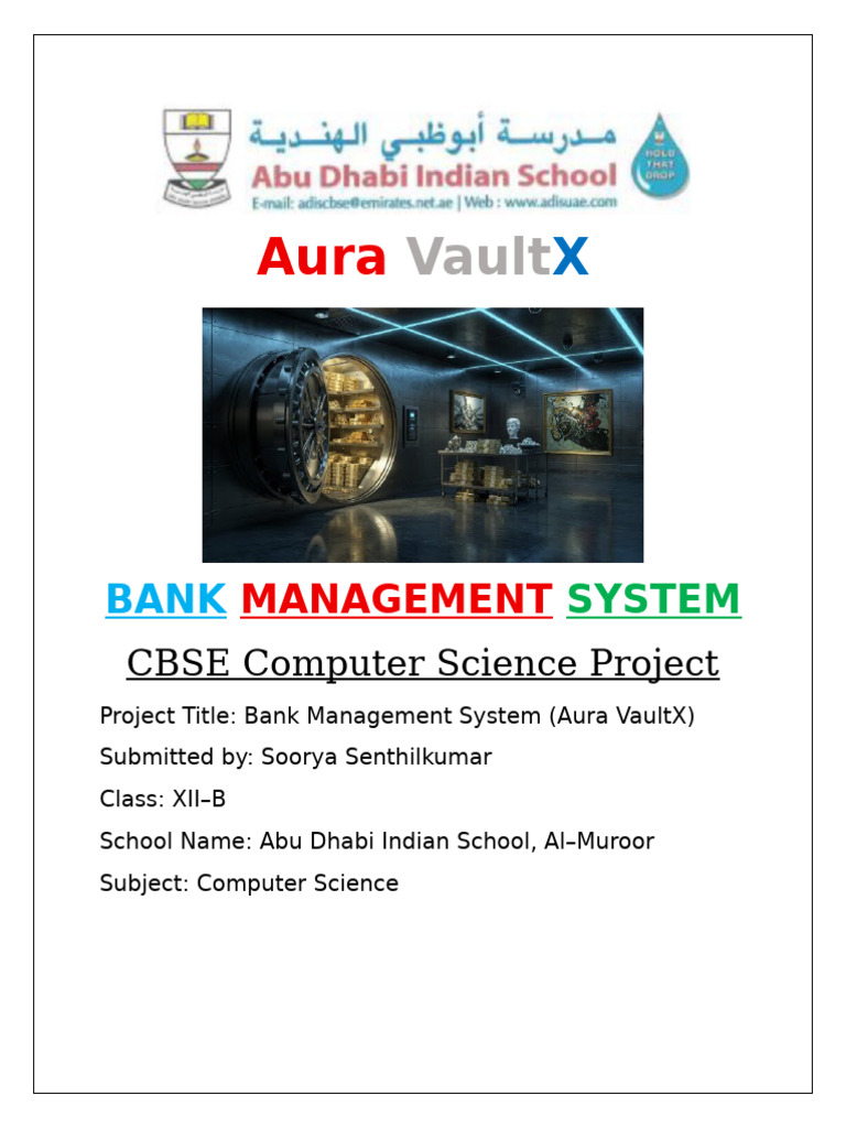 Bank Management System Project Overview | PDF | Databases | Information ...