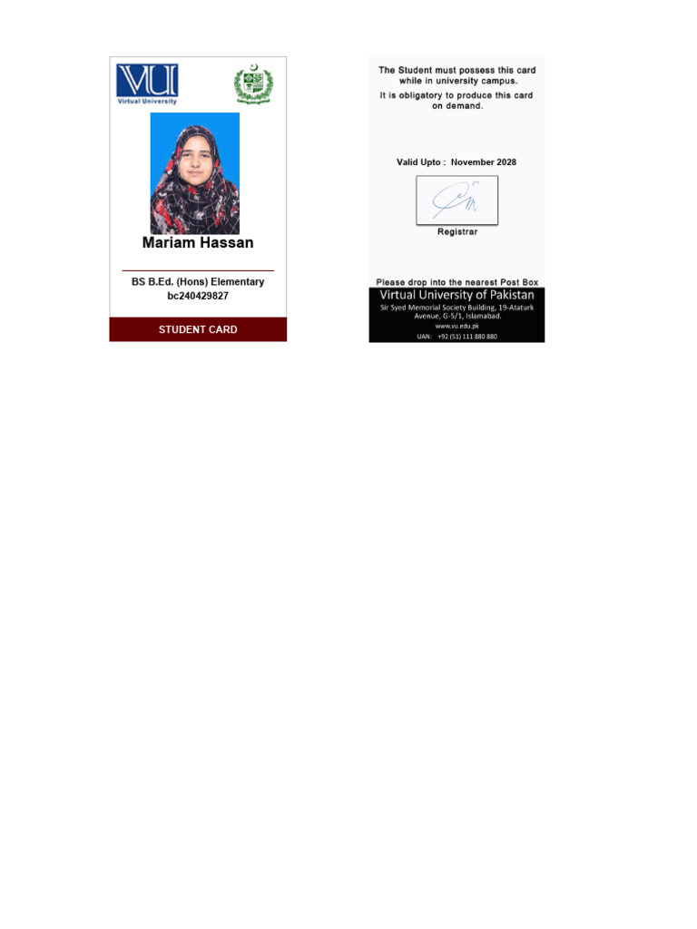 BC240429827 StudentECard | PDF