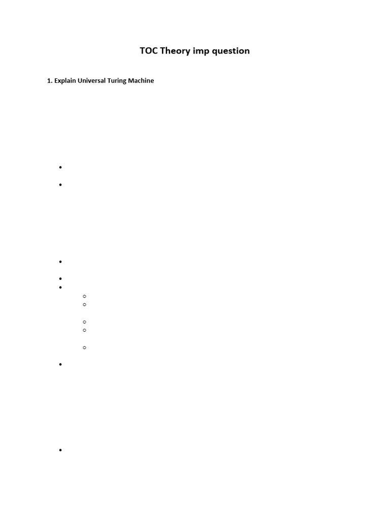 Universal Turing Machine Explained | PDF | Time Complexity | Function ...