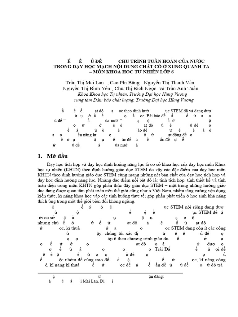 Ung Dung Stem Lop 6 | PDF