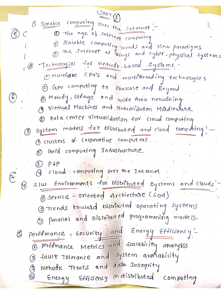 Sub Topics of Cloud Computing | PDF