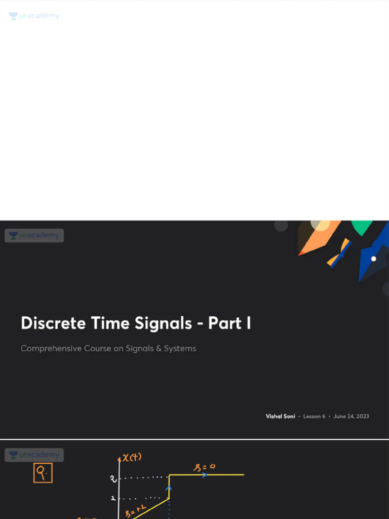 L06 Discrete Time Signals Part I With Anno | PDF