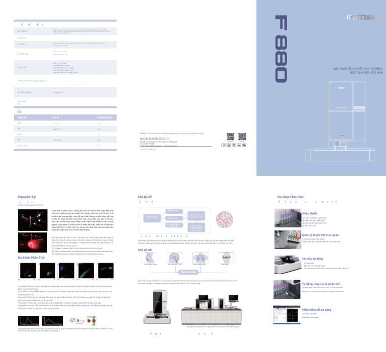 F880 Automatic Hematology Analyzer - VN | PDF