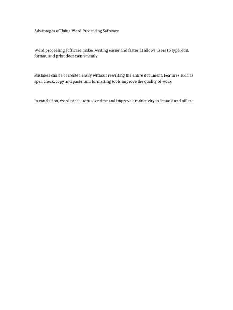 Article 4 - Word Processing Software | PDF