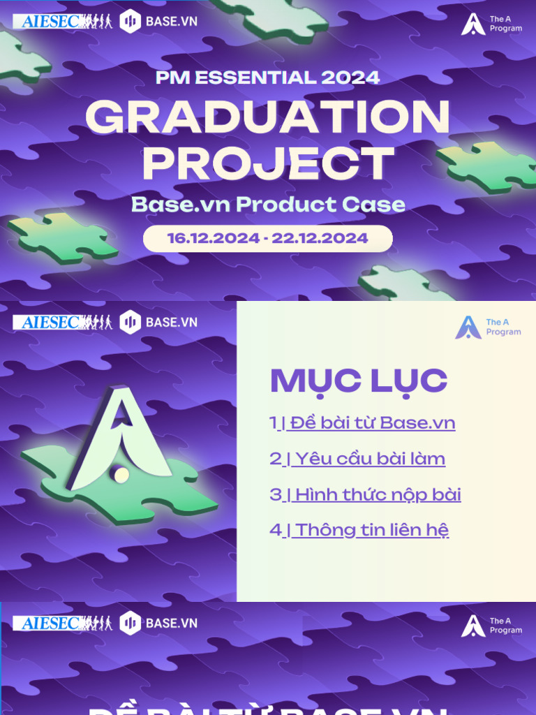 PM Essentials 2024 - Graduation Project - Base - VN | PDF