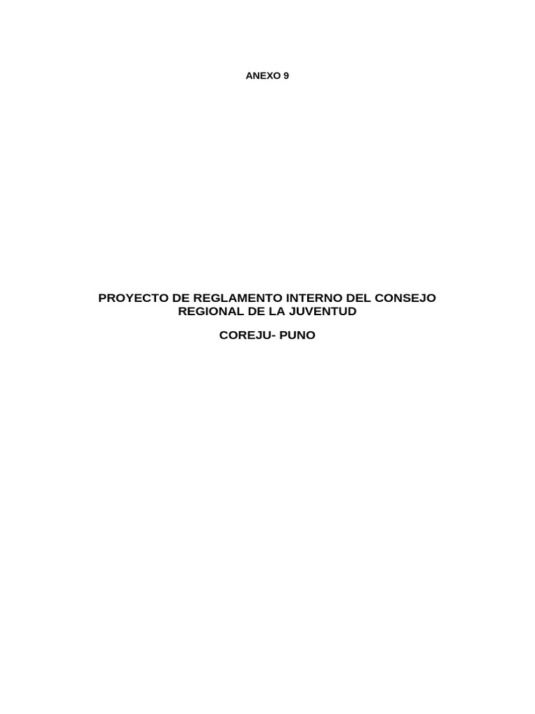 Reglamento del Consejo Regional de Juventud | PDF | Elecciones ...