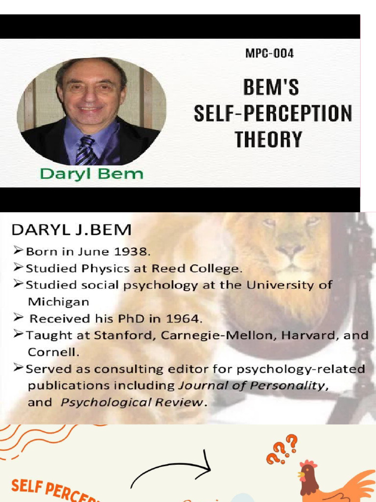 Understanding Bem's Self-Perception Theory | PDF | Attitude (Psychology ...
