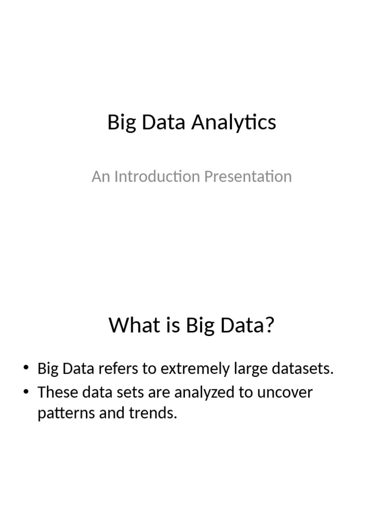 Big Data Analytics | PDF