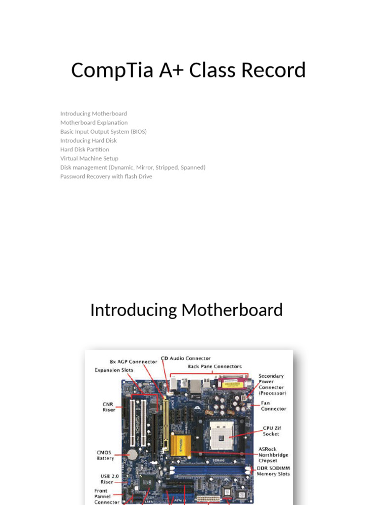 CompTia A+ Homework | PDF