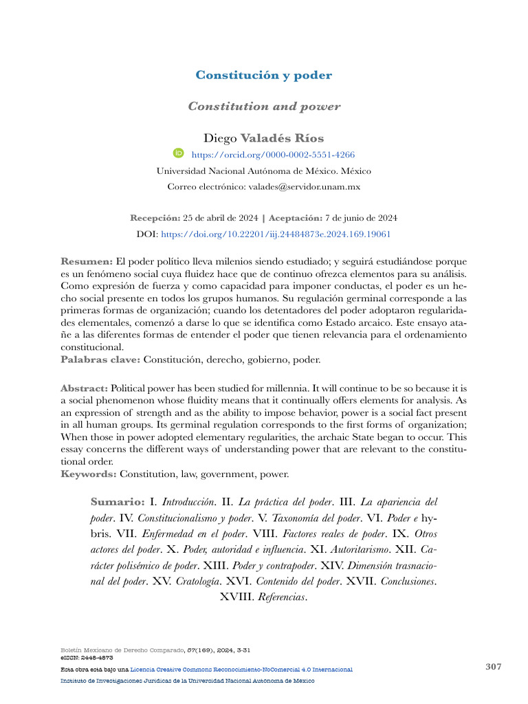 Poder y Constitución en el Derecho | PDF | Democracia | Ideologías ...
