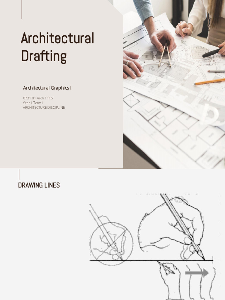 Architectural Drafting Line Techniques | PDF