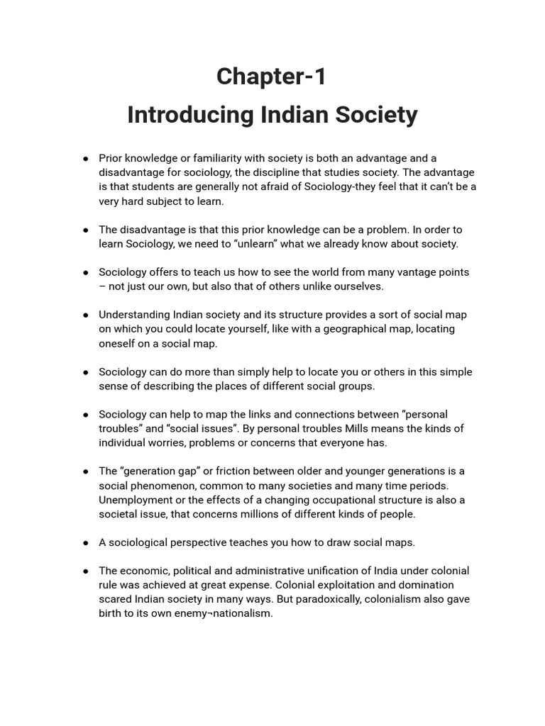 Understanding Indian Society and Sociology | PDF | British Raj | Sociology
