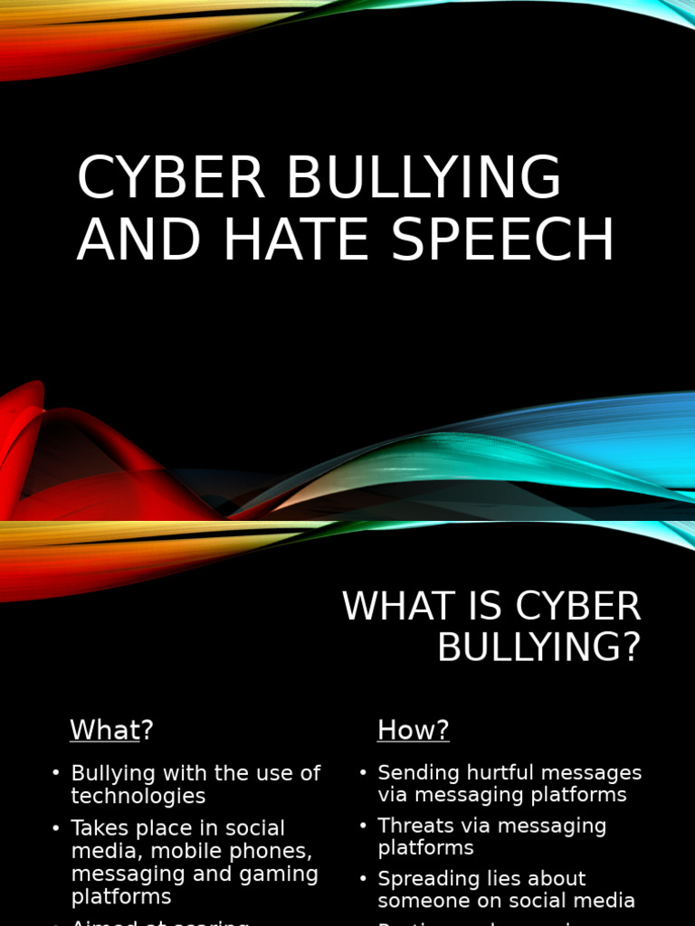 TK Sunum Cyberbullying | PDF | Cyberbullying | Bullying