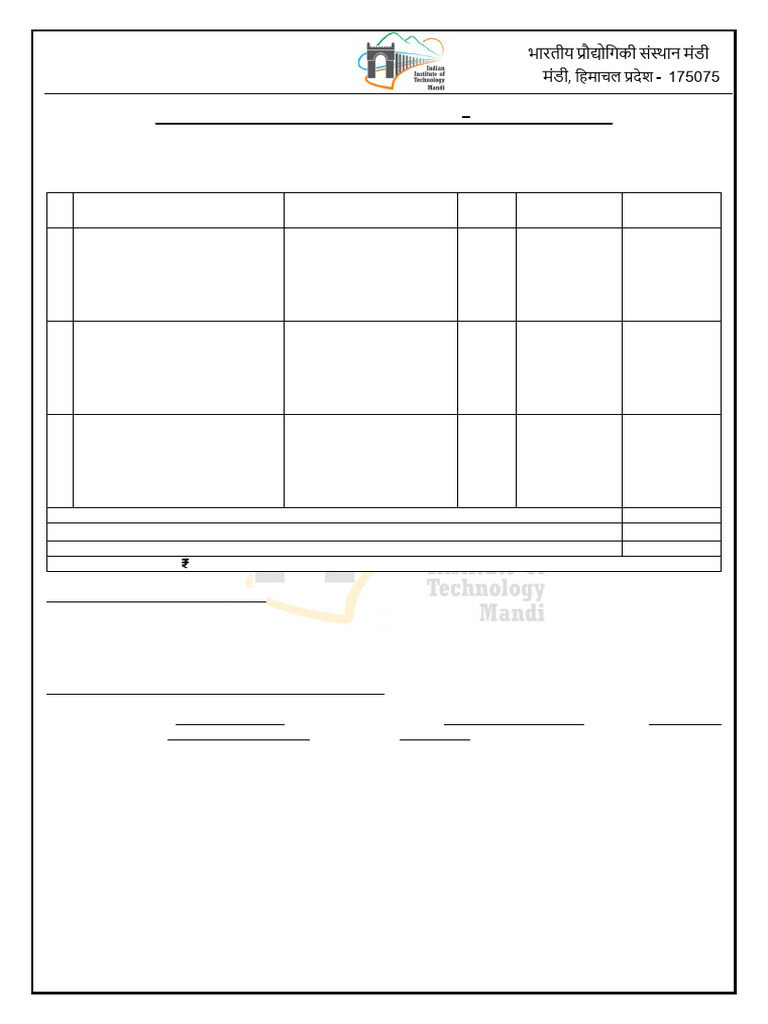 IIT Mandi Purchase Indent for Books | PDF | Invoice | Taxes