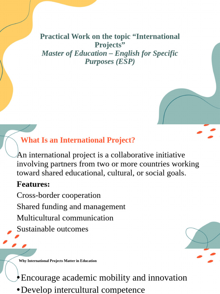 International Projects | PDF | Cognition | Human Communication