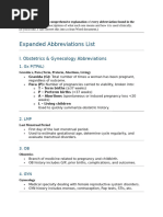 Obstetric and Gynecologic Diagnosis Guide | PDF | Childbirth ...