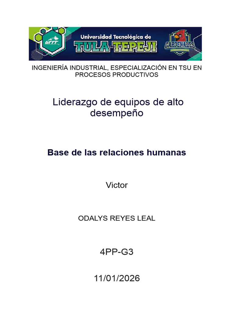 Avs.01.01.01. - Odalys Reyes Leal | PDF | Liderazgo | Business