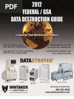 Download 2012 Whitaker Data Destruction Guide by Whitaker Brothers SN98431156 doc pdf